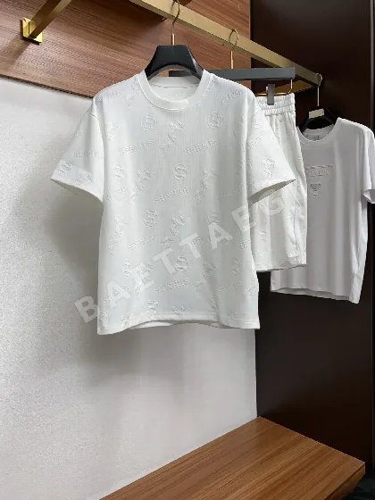 에르메스 자카드 유니섹스 반팔 티셔츠 49528