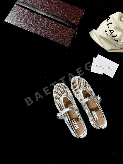 알라이아 글리터 메시 메리제인 슈즈 120931