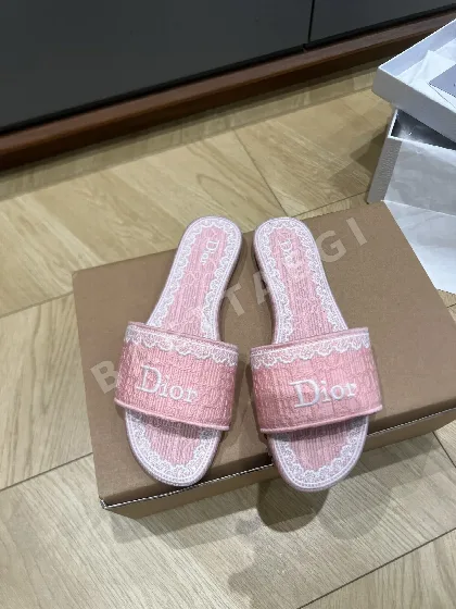 디올 자수 자카드 샌들 95286