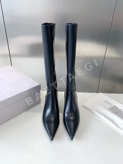 지미추 뾰족코 하이힐 부츠 8040