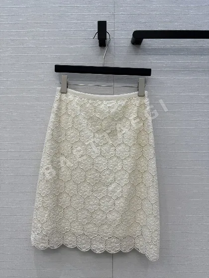 발렌티노 프렌치 레트로 플라워 미디 스커트 132013