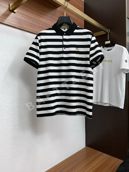 버버리 남성 실크터치 반팔 폴로셔츠 148670