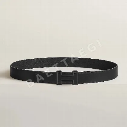 에르메스 블랙 토고 가죽 벨트 58826