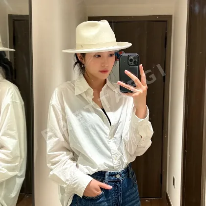 샤넬 캐시미어 플랫탑 모자 185508