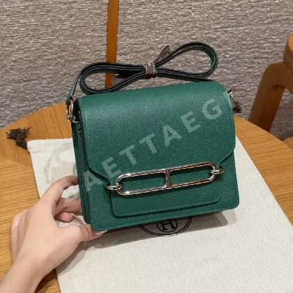 에르메스 실버 장식 에버카라 가죽 토트백 144613