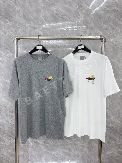디올 여성 그레이 코튼 반팔 티셔츠 54448