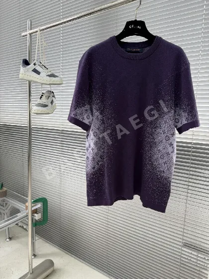 루이비통 모노그램 자카드 크루넥 남성 반팔티 49097