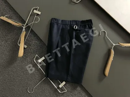 로로피아나 실크 린넨 네이비 남성 반바지 96672