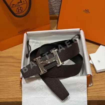 에르메스 리버시블 메탈 버클 벨트 176528