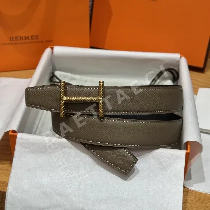 에르메스 Hisso 양면 가죽 벨트 175497