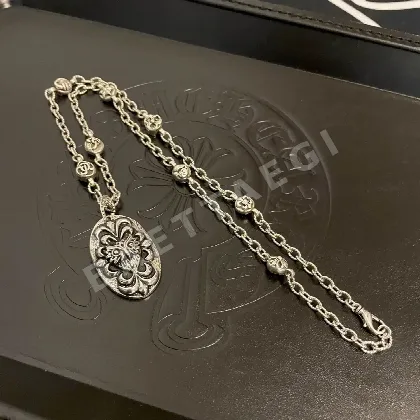 크롬하츠 클래식 엠보싱 멀티 펜던트 목걸이 126647