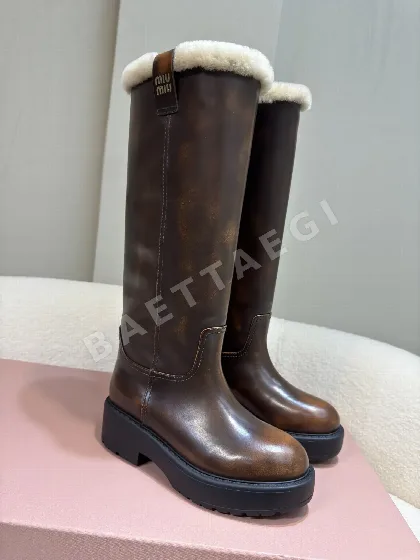 미우미우 컬러 블록 부츠 94326
