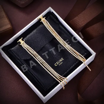 셀린느 프레클로우 18K 골드 도금 스터드 귀걸이 69631