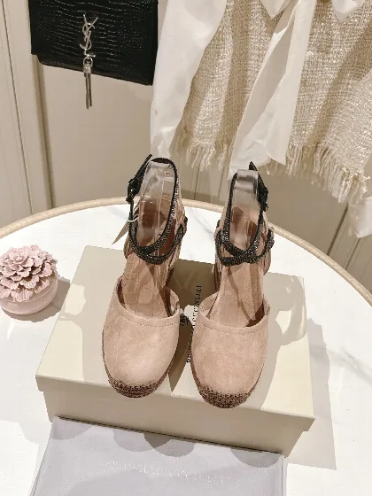 브루넬로쿠치넬리 로프 웨지 샌들 9749