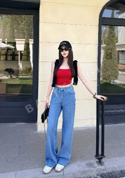 로에베 레트로 워시 스트레이트 레그 바지 96879