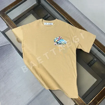 오프화이트 남성 반팔 티셔츠 87237