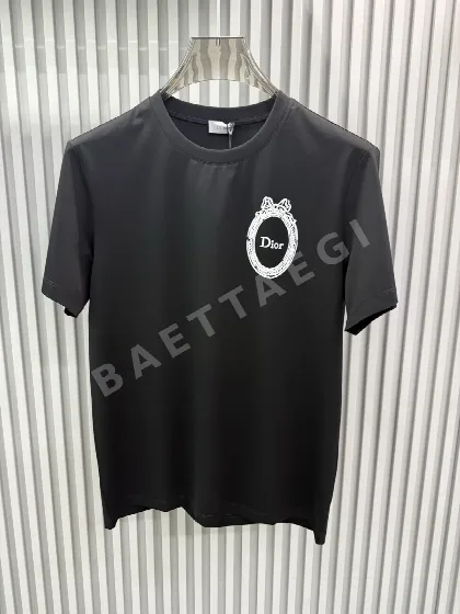 디올 플로키 프린트 남성 반팔 티셔츠 148684