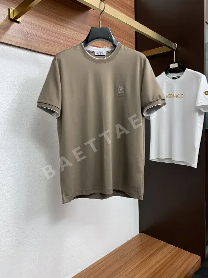 브루넬로쿠치넬리 남성 마세라제 코튼 반팔 티셔츠 143272