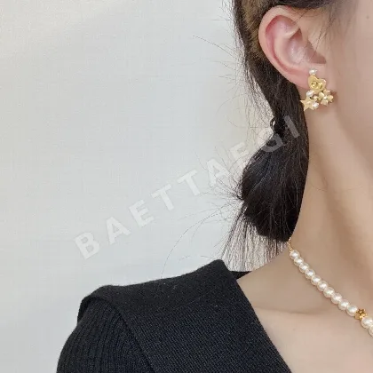 디올 25 A 구름 문양 펜던트 귀걸이 60409