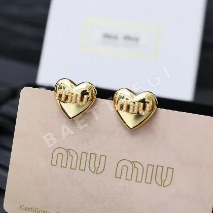 미우미우 하트 진주 귀걸이 60990
