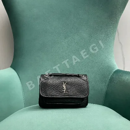 생로랑 코끼리 무늬 가죽 미니 핸드백 828736
