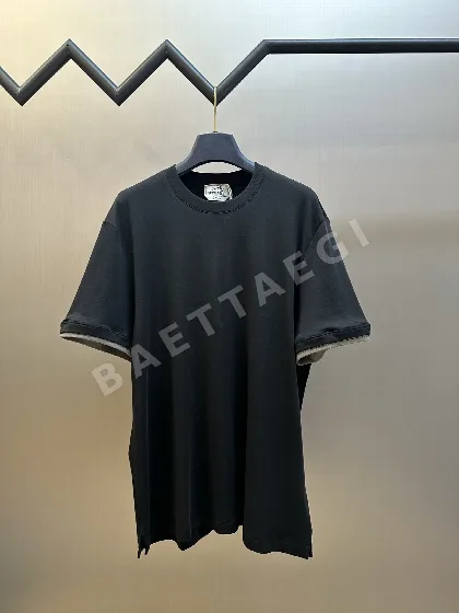 에르메스 새들 패턴 반팔 셔츠 136494
