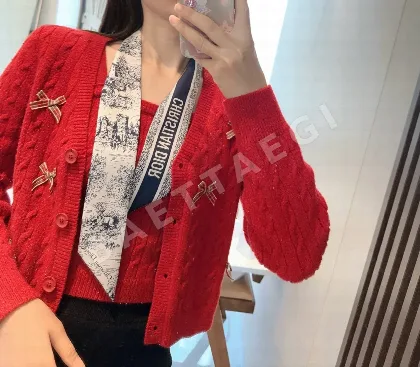 디올 멀베리 실크 스코틀랜드 조이 프린트 스카프 146374