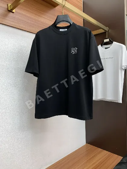 로에베 남성 코튼 반팔 셔츠 48320