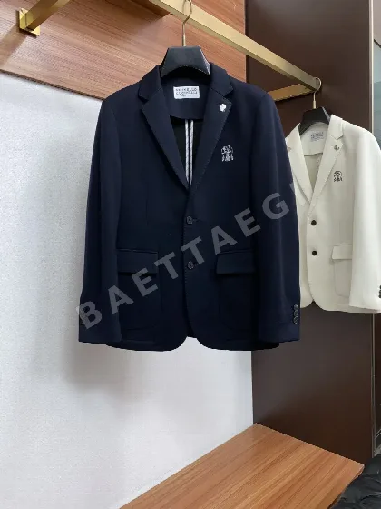 브루넬로쿠치넬리 컬러 블록 남성 자켓