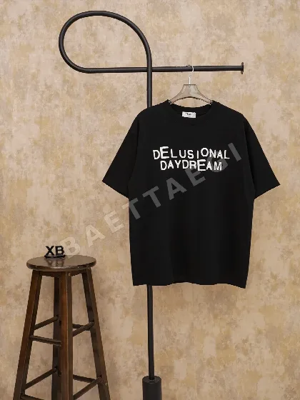 셀린느 크루넥 슬로건 프린트 반팔 티셔츠 87984