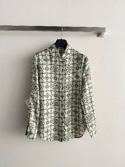 루이비통 레트로 프린트 실크 셔츠 97136