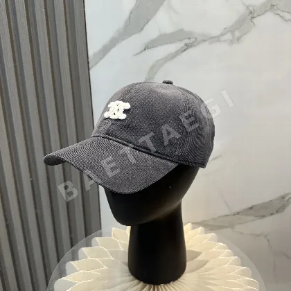 셀린느 코듀로이 자수 베이스볼 모자 118565
