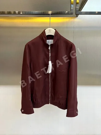 브루넬로쿠치넬리 린넨 혼방 스탠드 카라 자켓 103559