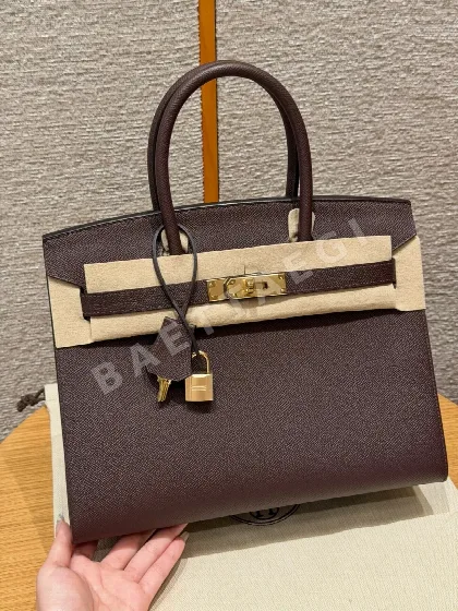 에르메스 버킨 30 새들러 레드 가방 144773