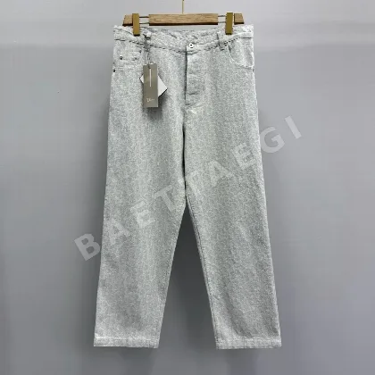 디올 오블리크 와이드 레그 데님 팬츠 159936