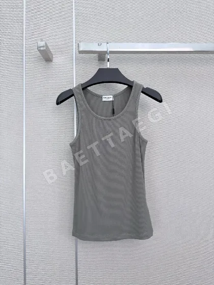 생로랑 자수 문자 반팔 티셔츠 103471