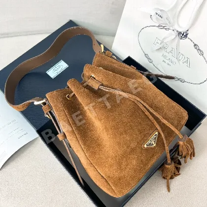 프라다 스웨이드 버킷백 1BE079 128287