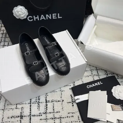 샤넬 다이아몬드 버클 램스킨 메리제인 94858