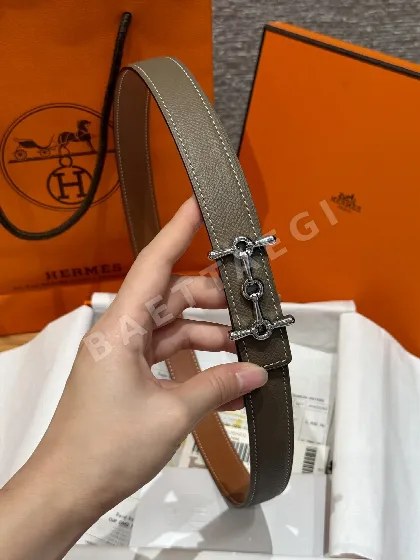 에르메스 H자형 버클 양면 가죽 벨트 175278