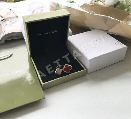 반클리프앤아펠 로즈골드 투플라워 클로버 오픈 반지 63946