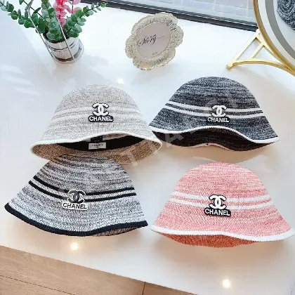샤넬 린넨 메시 피셔맨 햇 82810