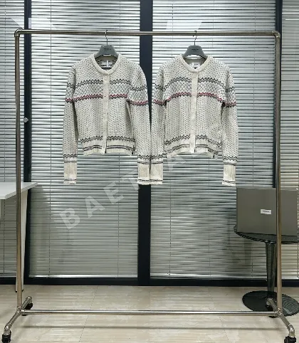 톰브라운 페어아일 울 크루넥 가디건 여성용 142949