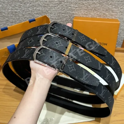 루이비통 모노그램 코팅 캔버스 리버시블 벨트 173684