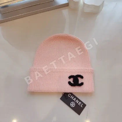 샤넬 울 니트 비니 모자 82972