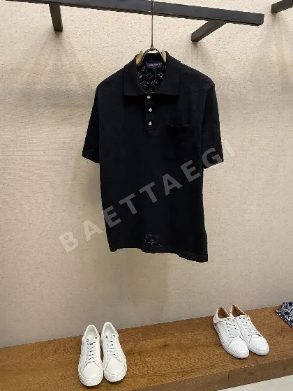 루이비통 메시 니트 폴로 카라 반팔 티셔츠 49107