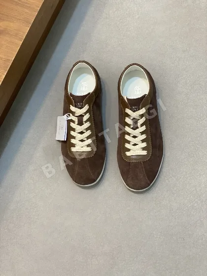 브루넬로쿠치넬리 워시드 스웨이드 러버솔 신발 140319