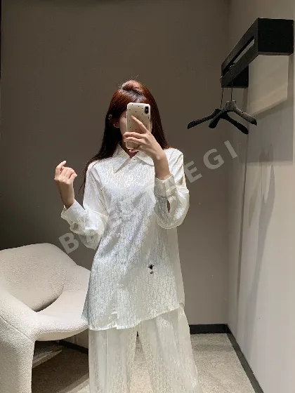 디올 레터 프린트 레이온 자카드 셔츠 팬츠 세트 54209