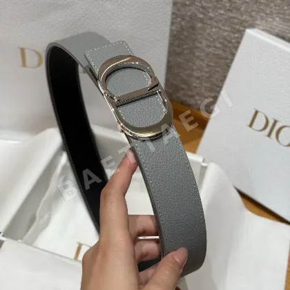디올 양면 소가죽 벨트 177422