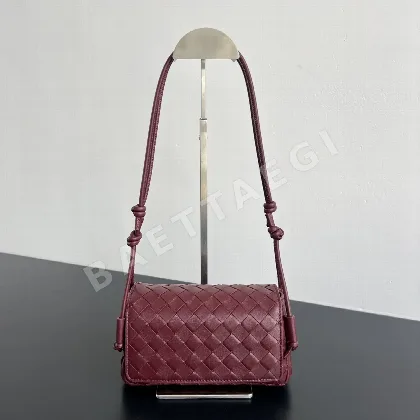 보테가베네타 램스킨 더블 로프 숄더백 116417