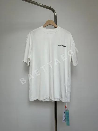 오프화이트 웨이브 라인 남성 반팔 티셔츠 OF 05
